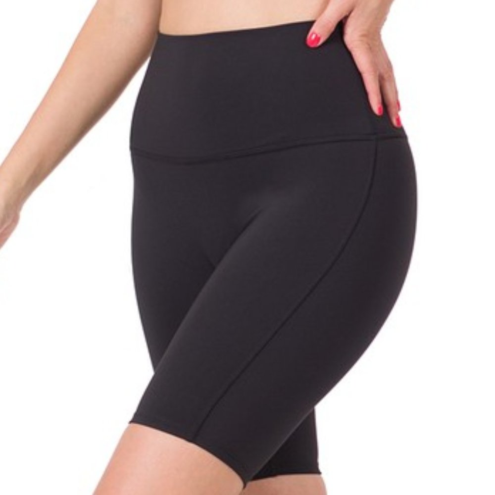 ACTIVE BIKER SHORTS - Black
